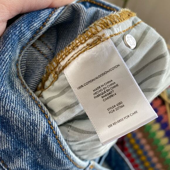 Cabi MALIBU Jean Size 10 Medium Wash straight leg rigid denim busted knee - Picture 7 of 7